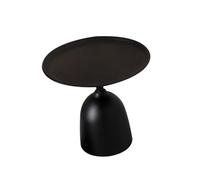 Tavolino da salotto in miniatura in ferro nero 1/12 in miniatura con esposizione di scena End Table mobili di simulazione per case delle bambole modello da collezione