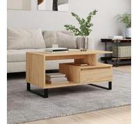 Tavolino da salotto in rovere Sonoma 90x49x45 cm materiale legno tavolini salotto tavolino tavolino divano tavolo per soggiorno home office
