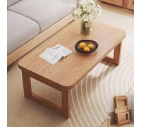 Tavolino da Salotto in Stile Rustico, Tavolino Portatile Pieghevole for Ufficio, Soggiorno, Libri, Snack, Quaderni e Ornamenti Decorativi