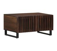 Tavolino da Salotto Marrone 80x54x40 cm Legno Massello di Mango Tavolino Ingresso Tavolino Da Salotto Tavolini Da Salotto Moderni Tavolino Da Salotto Moderno per Giardino Interno Salotto Soggiorno
