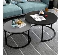 Tavolino da salotto moderno Set di mobili per decorazioni per la casa di 2 tavolini da cocktail per soggiorno, set di tavoli impilabili per decorazioni per la casa | Tavolini da tè/caffè rot