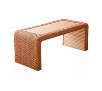 Tavolino da tè giapponese in rattan massiccio in legno massiccio, design per salotti e sale da tè, stile moderno in rattan intrecciato elegante mobili per la casa