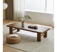 Tavolino da tè in Stile Giapponese, Tavolino Tatami, Base per Santuario da Terra con Quattro Gambe, Adatto per Soggiorno, Camera da Letto e Finestra a Bovindo Walnut 60*35*38cm/23.6*13.8*11.8in