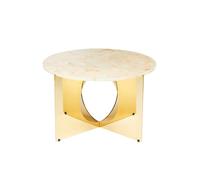 Tavolino Design By Us, Color Oro/crema
