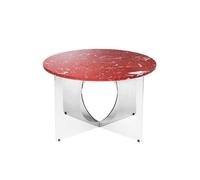 Tavolino Design By Us, Cromo/bordeaux