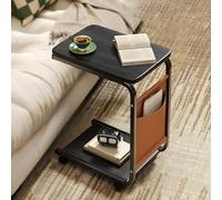 Tavolino di appoggio arrotolabile, tavolo sopra il letto con ruote, tavolino regolabile in altezza, tavoli da divano che scivolano sotto, tavolino per snack per divano mobile con tavoletta inclinabile