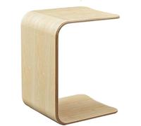 Tavolino di legno naturale a forma di U del computer portatile, mini tavolino salvaspazio del sofà per i piccoli spazi