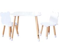 Tavolino e sedie per bambini in legno Orsetto FreeON