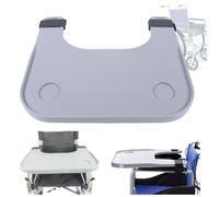 Tavolino For Sedia A Rotelle Con Portabicchieri Rimovibile For 2 Accessori Da Scrivania For Sedia A Rotelle Portatili For Mangiare E Leggere(Gray)