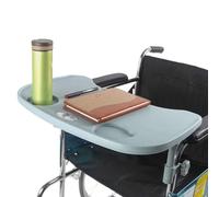 Tavolino For Sedia A Rotelle Staccabile Con 2 Portabicchieri, Accessori Da Scrivania Portatili For Mangiare, Leggere, Riposare, Ausilio For La Mobilità(Gray)