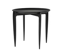 Tavolino Fritz Hansen Tray Nero Ø45