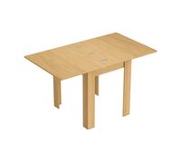 TAVOLINO HOMCOM IT83A-439V80ND - Melamina e acciaio, 140x80x77,5cm, Allungabile con feltrini