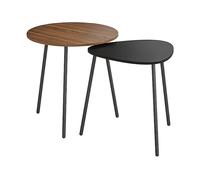 TAVOLINO HOMCOM IT83B-515V00WN - Metallo e MDF, Ø45x46.7cm