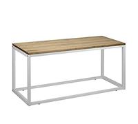 Tavolino iCub da salotto industriale vintage Bianco 45x70 40cm