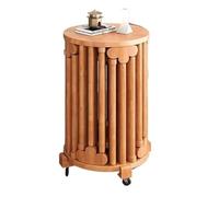 Tavolino impilabile in legno con base mobile e 6 moderne sedie rotonde, sgabelli multiuso per soggiorno, perfetto per mangiare e divertirsi