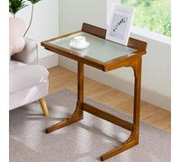 Tavolino in bambù, versatile tavolo per laptop e comodino per soggiorno, camera da letto o ufficio, piccolo supporto TV compatto per snack e altro ancora