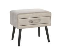 Tavolino in ecopelle beige Eurostar