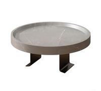Tavolino in legno di dimensioni comode per la maggior parte dei divani, perfetto per gustare le tue bevande preferite (grigio)