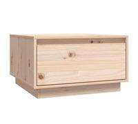 Tavolino in legno di pino massiccio, 55 x 56 x 32 cm, durevole e naturale, perfetto per soggiorno e piccoli spazi
