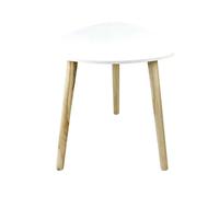 Tavolino in mdf bianco 38,5x38,5xH40 cm Bianco
