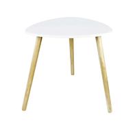 Tavolino in mdf bianco 48x48xH46 cm Bianco