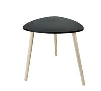 Tavolino in mdf nero 48x48xH46 cm Nero
