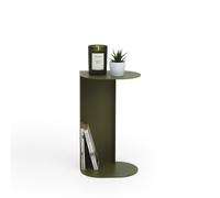 Tavolino in metallo Camilla, 32x24,5x55 cm, Verde Olivia