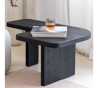 Tavolino in stile Wabi-sabi dalla forma irregolare, disponibile singolarmente o in varie combinazioni, realizzato in legno massello, adatto per soggiorno, camera da letto e balcon L-shape Single unit