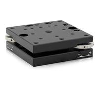 Tavolino inclinabile manuale, tavolino goniometrico manuale preciso, piattaforma regolabile con micrometro di precisione ±2°, oscillazione orizzontale, dimensioni del tavolo 60×60 mm(100 * 100mm)