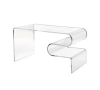 Tavolino Iplex Design Curvy trasparente