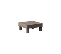 Tavolino Keter Elements 65x65x29 cm Effetto Legno Ashwood e Cappuccino