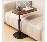 Tavolino laterale a forma di C per divano, tavolino laterale a forma di C di alta qualità con vassoio girevole e ruote regolabili sopra il comodino, scrivania per laptop, lettura, colazione,