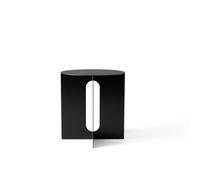 Tavolino Laterale Androgyne Ø40 in Acciaio Nero