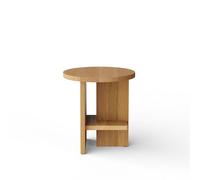 Tavolino Laterale Rotondo NINE Tee in Rovere