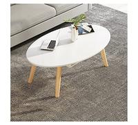 Tavolino Laterale Tavolino da caffè, tavolino ovale moderno cocktail tavolo, usato in camera da letto soggiorno industria domestica finestra baia finestra finestra giallo, bianco Tavolino Letto(B)