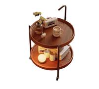 Tavolino laterale Tavolino mobile di lusso leggero, mobile laterale del divano, lato piccola famiglia, angolo circolare con doppia puleggia, diversi set, mensola sul comodino per soggiorno, camera da