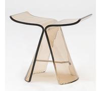 Tavolino Laterale Trasparente, Tavolino Da Caffè, Poggiapiedi e Pouf, Sgabello Da Toeletta Creativo, for Soggiorno e Camera Da Letto(Gray)
