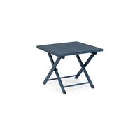 Tavolino Linea Taylor in Alluminico Verniciato Blu Navy 44x43 cm Pieghevole