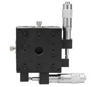 Tavolino lineare manuale XY 80x80x40mm, SEMY80-AS Piattaforma di regolazione del cuscinetto di rifilatura Tavolo scorrevole, Piattaforma di rifilatura micrometrica di regolazione fine, per l'ispezione