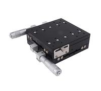 Tavolino lineare XY Precisione manuale Spostamento Posizionamento lineare ottico Cuscinetto Micrometrico scorrevole Tavolo con piattaforma di rifilatura