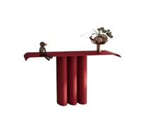Tavolino minimalista rosso - Mobiletto moderno for ingresso e soggiorno(100cm)