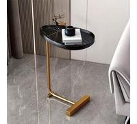 Tavolino moderno a forma di C con gambe in metallo, per soggiorno, camera da letto, comodino, divano, bracciolo, 30 x 36 x 62 cm, elegante e funzionale