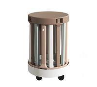 Tavolino moderno con ruote, set di 4 sgabelli multifunzionali impilabili, sedie da pranzo rotonde, imitazione in legno massello, tavolino per soggiorno, balcone, camera da letto