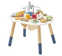 Le Toy Van - PL137 - Tavolo multiattività per Bambini, Adatto dai 18 Mesi, Tavolo multigioco Montessori, Gioco Ecologico, Giochi sensoriali, 12 attività, in Legno Certificato FSC, Petilou