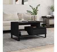 Tavolino nero 90x49x45 cm in materiale a base di legno tavolini salotto tavolo divano tavolo tavolino tavolino per soggiorno