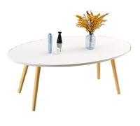 Tavolino ovale creativo in legno massello con design unico delle gambe per soggiorno e camera da letto 100 x 50 x 42 cm (colore: ellisse) - mobili moderni per la casa