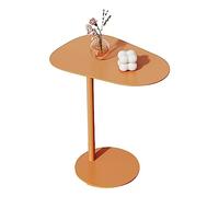 Tavolino ovale in ferro per soggiorno, comodino per camera da letto, tavolino portatile, 50 x 38 cm, design moderno ed elegante