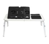 TAVOLINO PC SUPPORTO PIEGHEVOLE NOTEBOOK COMPUTER TABLET TAVOLO CON VENTOLE