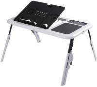 TAVOLINO PC SUPPORTO PIEGHEVOLE NOTEBOOK COMPUTER TAVOLO BASE CON VENTOLE TABLE
