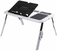 TAVOLINO PC SUPPORTO PIEGHEVOLE NOTEBOOK COMPUTER TAVOLO BASE CON VENTOLE TABLE